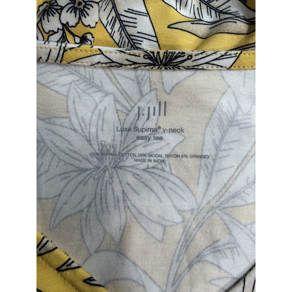 J. Jill Lux Supima V-Neck Easy Tee Large - Picture 4 of 4